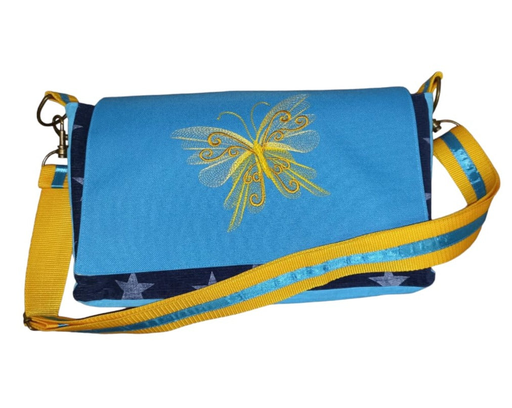 Blaue Tasche